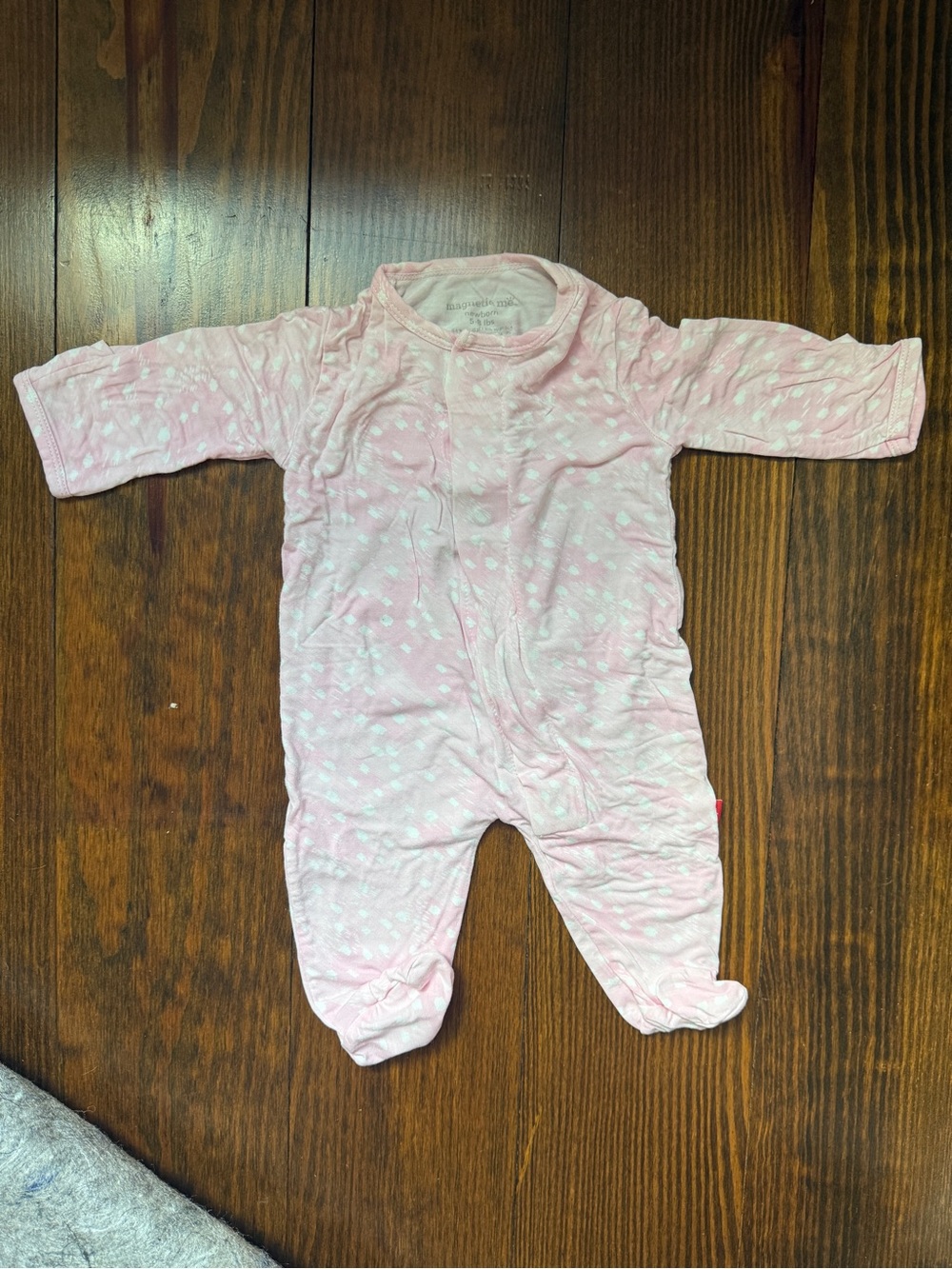 Magnetic Me Pink Baby Footed Pajamas